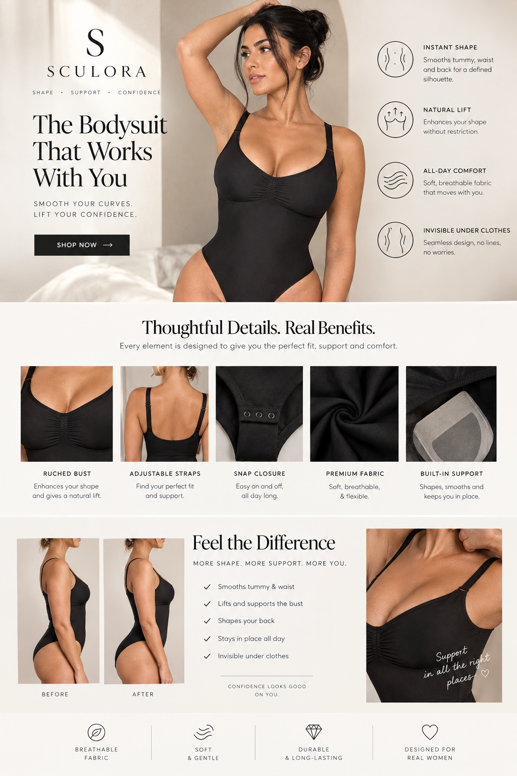 SCULORA™ Contour Bodysuit